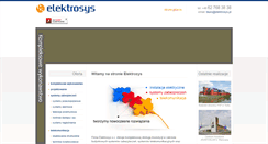 Desktop Screenshot of elektrosys.pl
